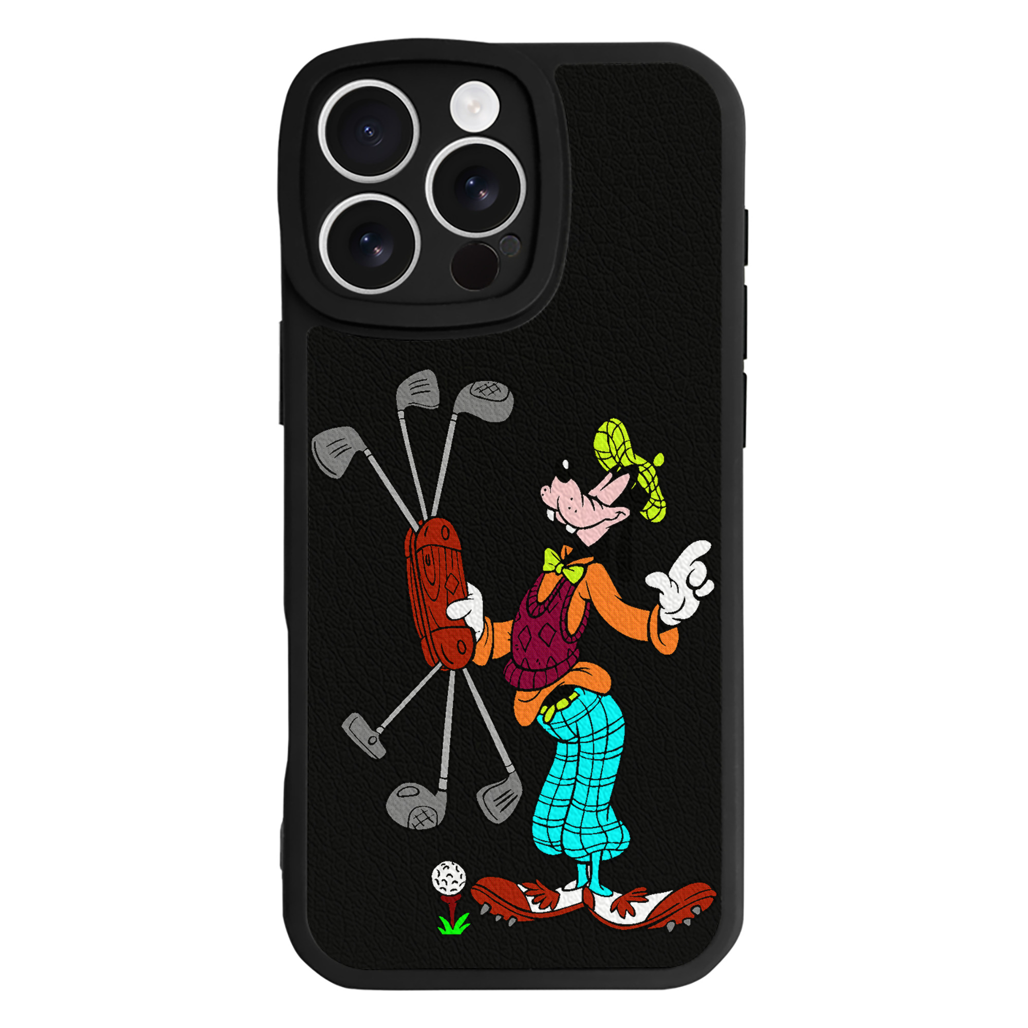 （画像用） ミッキーマウス Mickey Mouse 【iPhone 16シリーズ対応】シリコンスマホケース（レザー調） 材質：シリコン